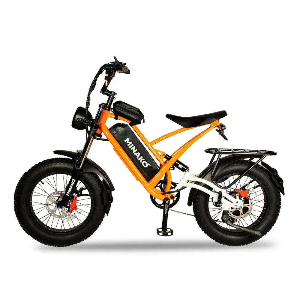 Электровелосипед Minako FOX (23Ah) Оранжевый Спицы 1