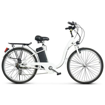 Электровелосипед AJ-EBA106-F белый