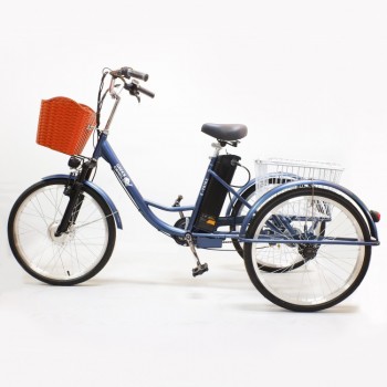 Электровелосипед GreenCamel Трайк-24 (R24 500W 48V10Ah) синий